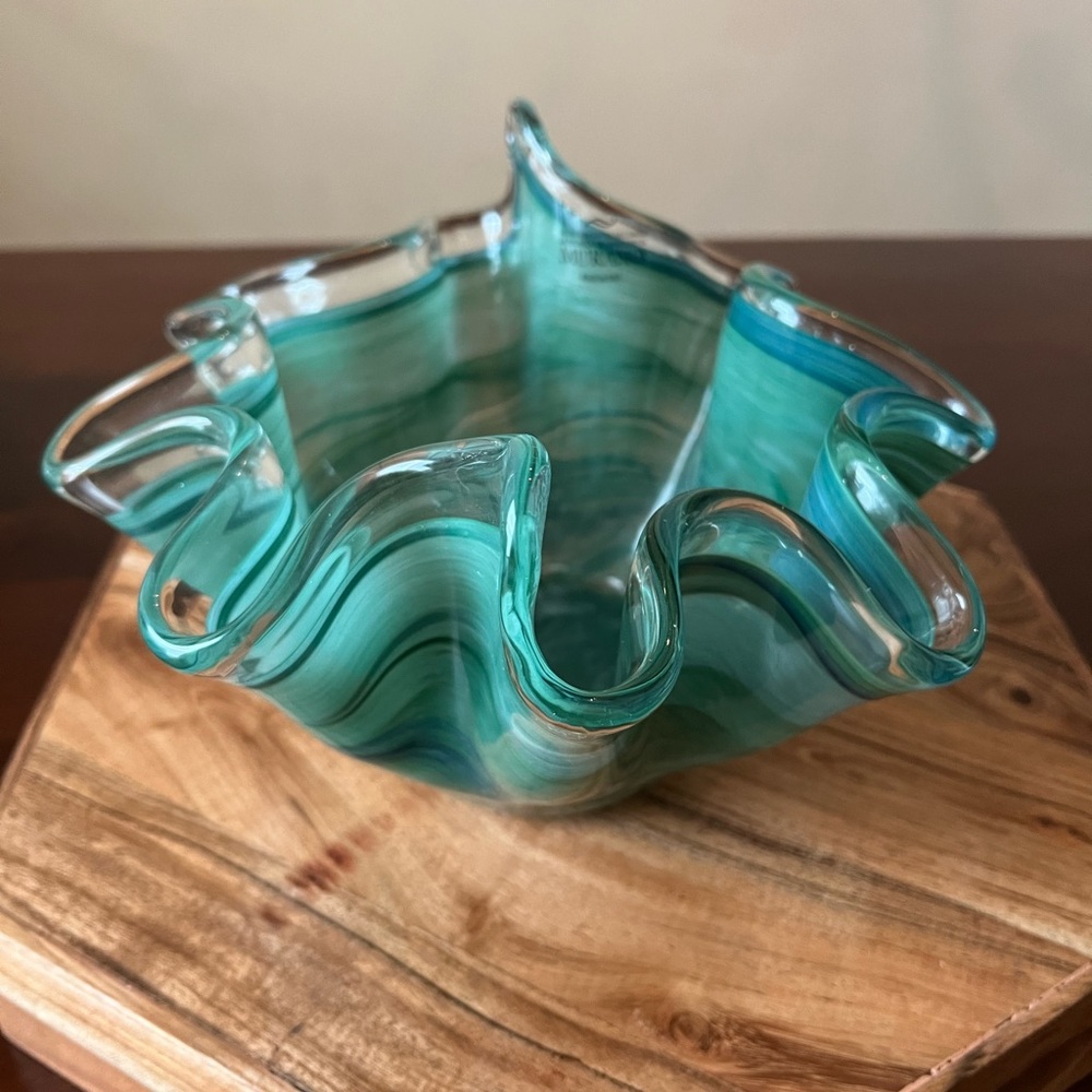 Murano handkerchief glass bowl